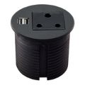 LinkQnet 90mm Power Desktop Grommet Black 06ZMDSPLASUSB0.0