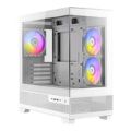 Antec CX500M Micro-ATX RGB Mini-Tower Gaming PC Case White 0-761345-10110-3
