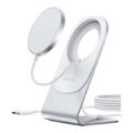 Choetech MagSafe Fast Wireless Charger with MagSafe Stand Holder White