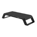 Fellowes Hana LT Height Adjustment Monitor Riser Stand Black 100016996