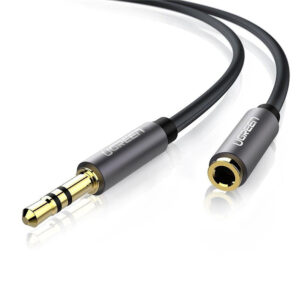 Ugreen 2m AV118 3.5mm AUX Extension Cable Male to Female Black 10594