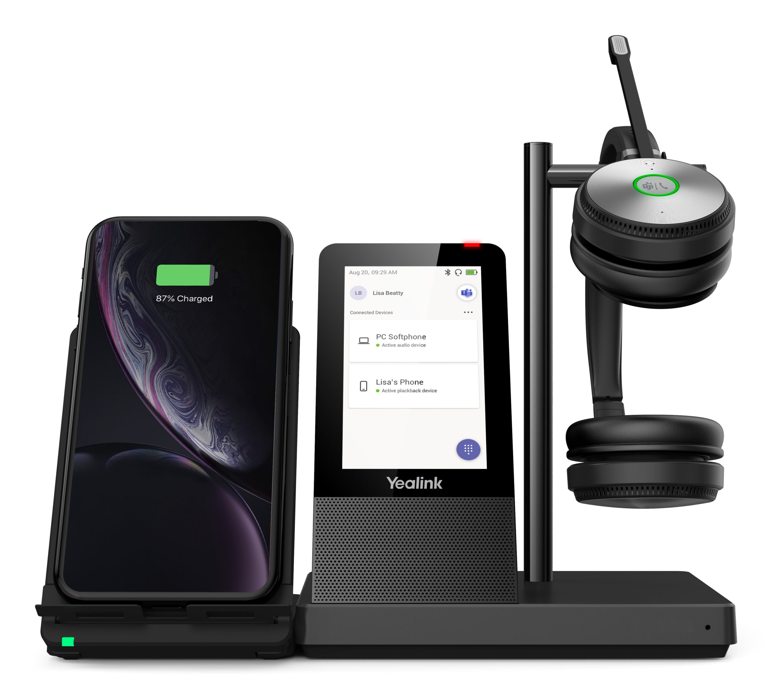 Yealink WH66-Dual DECT Teams Wireless On Ear Stereo Headset