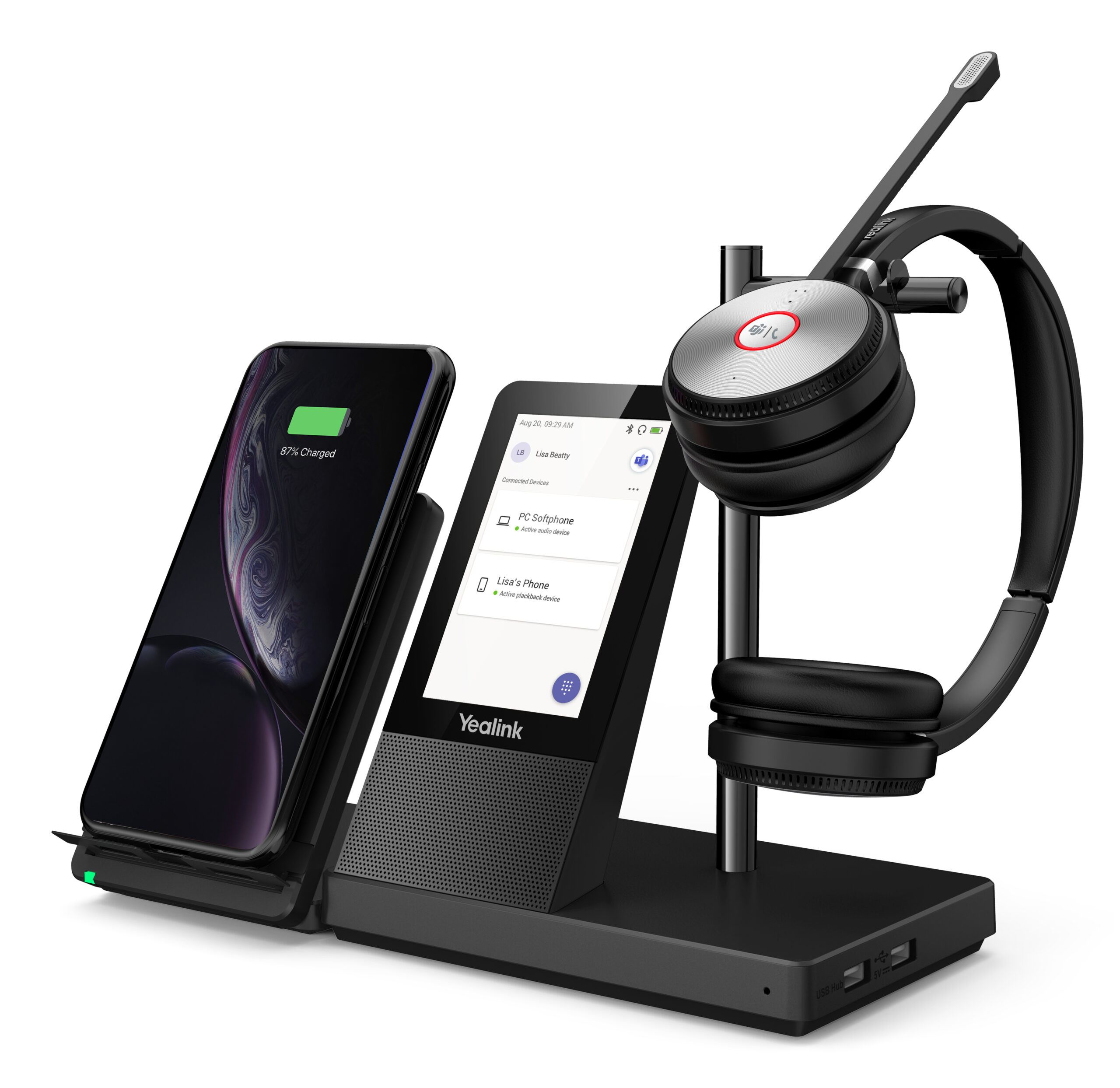 Yealink WH66-Dual DECT Teams Wireless On Ear Stereo Headset - Image 3
