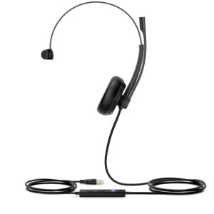 Yealink UH34 Mono Wired USB Type-A Headset for Microsoft Teams 1308014