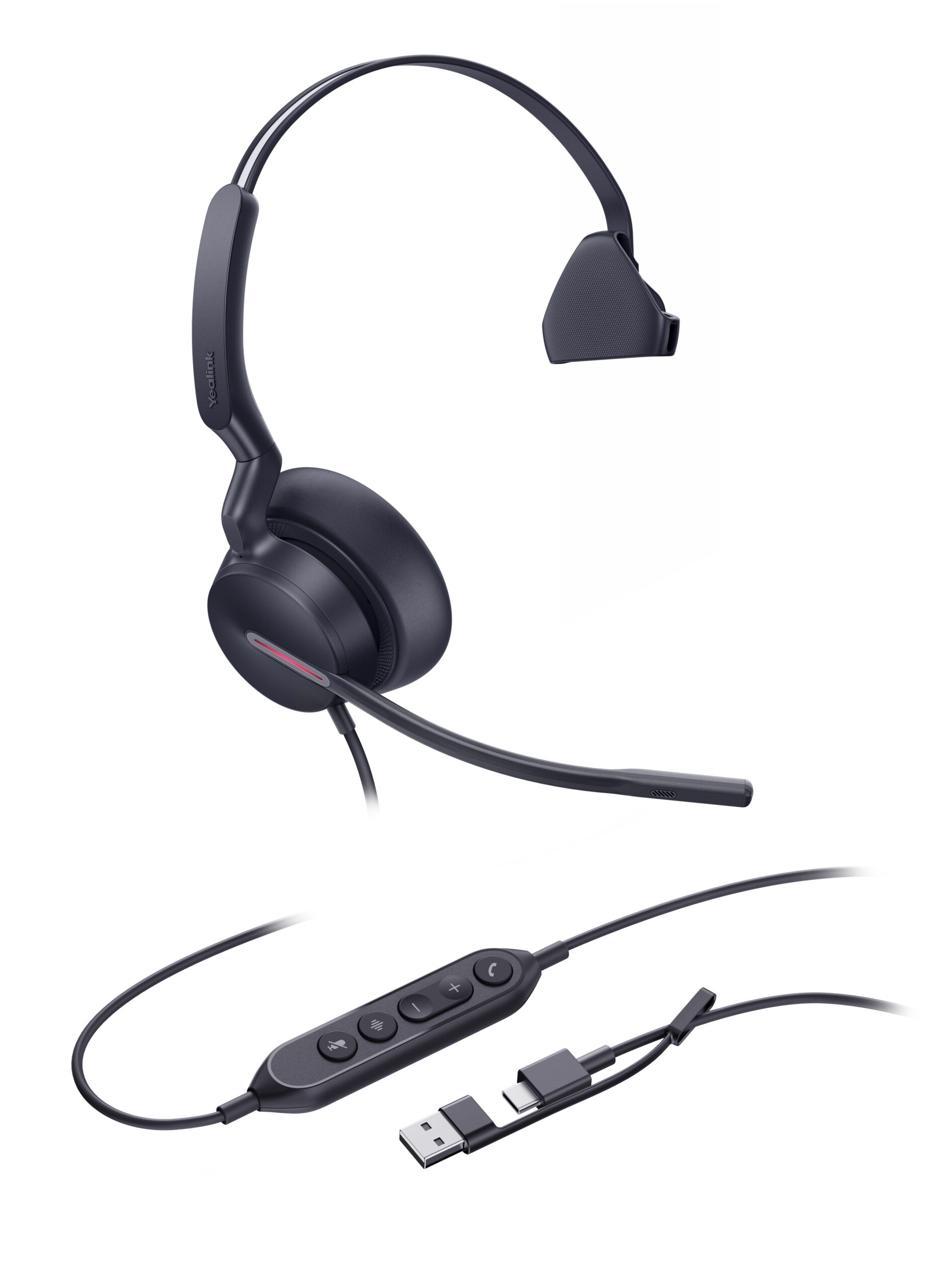 Yealink UH46 Mono Teams Wired Headset 1308242