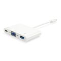 Equip USB Type C to VGA Female/USB A Female/PD Adapter 133462