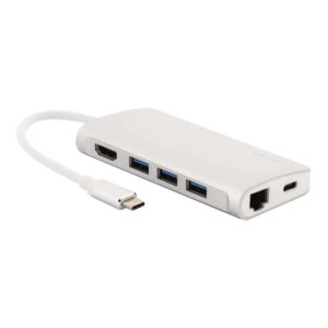 LMP Mini 8-in-1 Type-C Ethernet Hub Silver 14368
