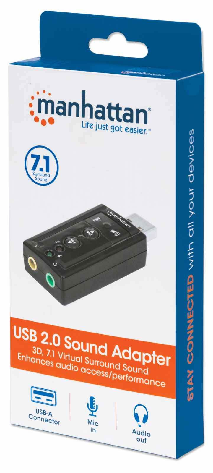 Manhattan Hi-Speed USB 3D 7.1 Sound Adapter 152341 - Image 2