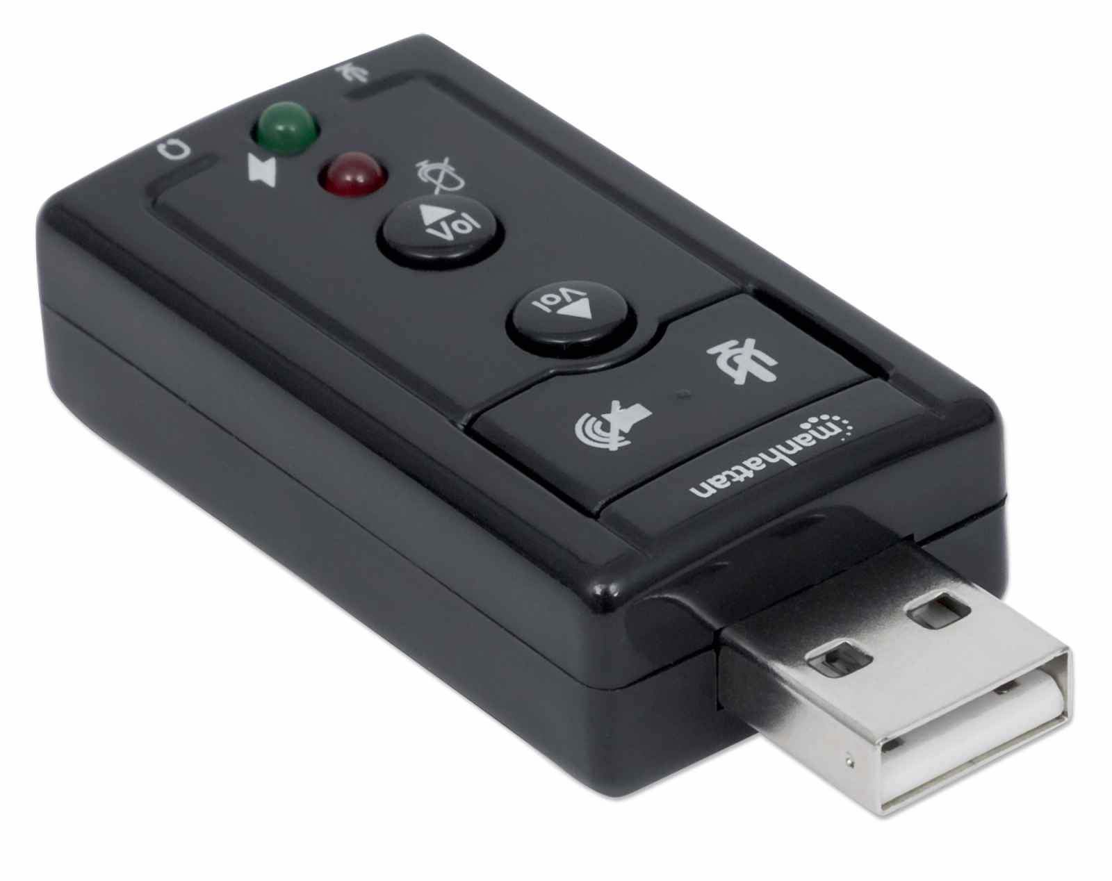 Manhattan Hi-Speed USB 3D 7.1 Sound Adapter 152341 - Image 3