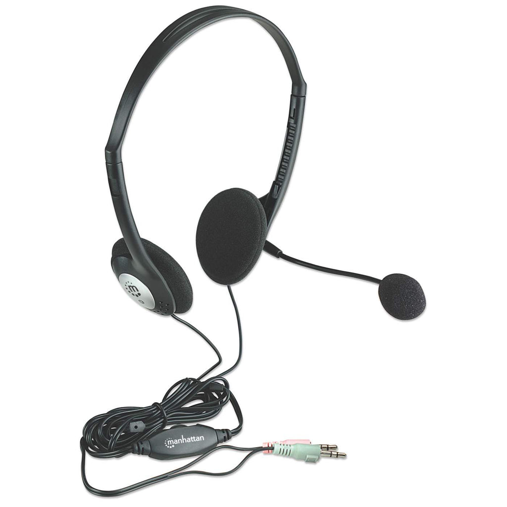 Manhattan 3.5mm Stereo Headset with Mic 164429 - Image 2
