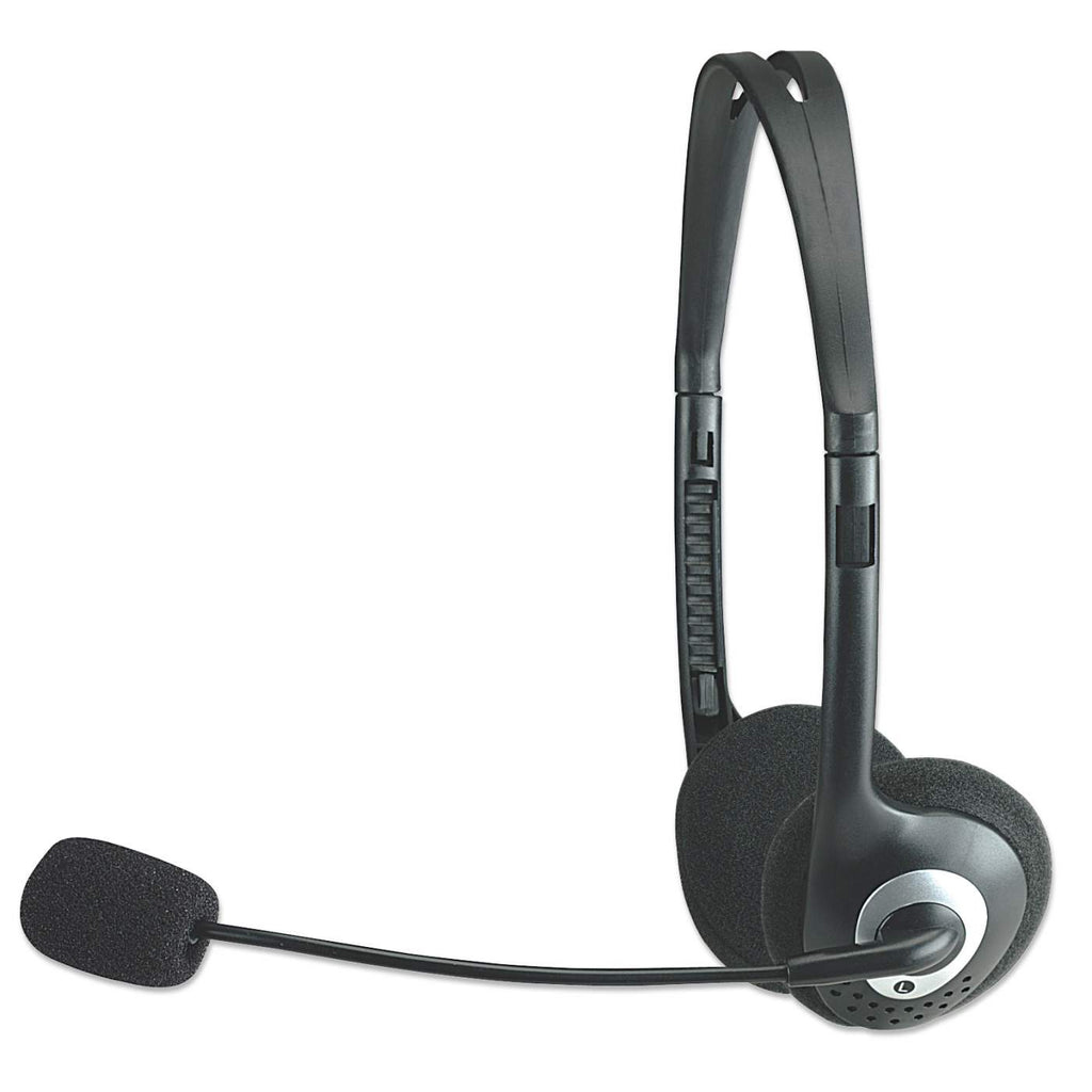 Manhattan 3.5mm Stereo Headset with Mic 164429 - Image 3