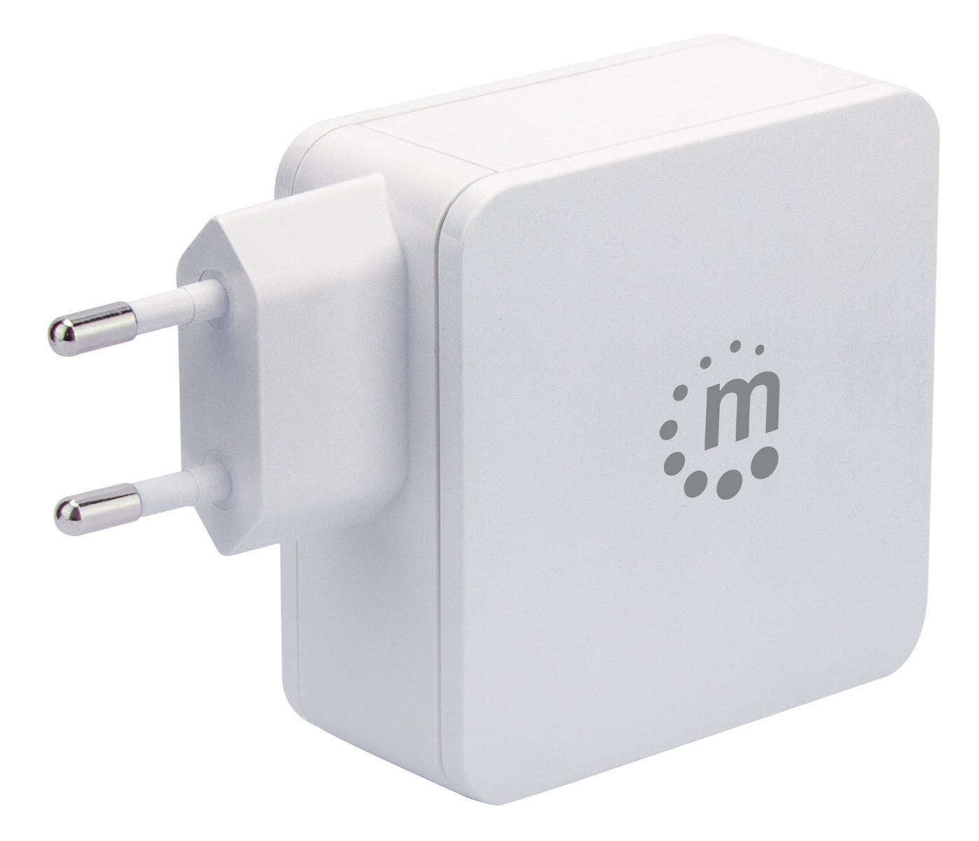 Manhattan Wall/Power Charger Euro 2-pin USB-C and USB-A Ports USB-C OUTPut: 60W / 3A 180221 - Image 2