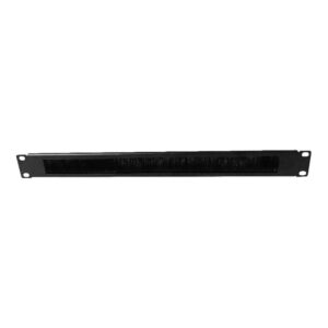 Globalsix 1U Brush Panel Black 1PMTB01