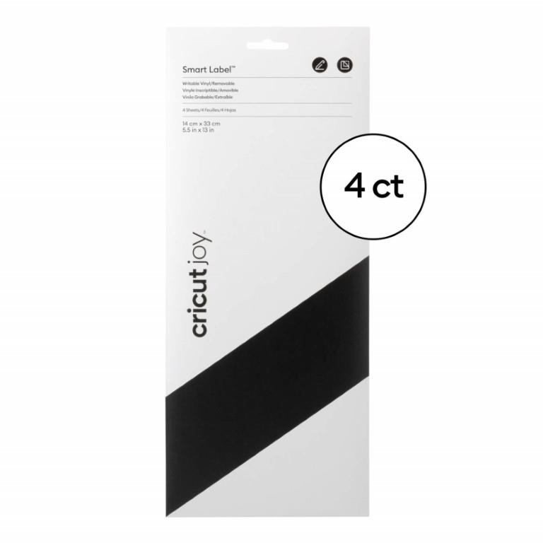 Cricut Joy Removable Smart Writable Vinyl 14x33cm 4-sheet White 2010001