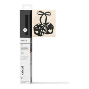 Cricut Flocked Iron-On Vinyl 30.5x48.3cm 1-sheet Black 2011788