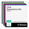 Cricut Flocked Iron-On Classics Sampler 12 in x 12 in 5-pack 2012360