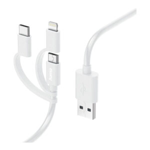 Hama 3-in-1 Multi Charging Cable White 201535