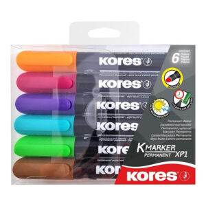 Kores K-Marker XP1 Bullet Tip Permanent Marker 6-pack 20902