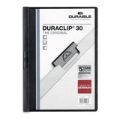 Durable DURACLIP A4 30-sheet Metal Clip File Folder 25-pack Black 220001