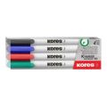 Kores K-Marker W1 Fine Tip Whiteboard Marker Pen Type 4-pack 22840