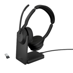 Jabra Evolve2 55 Wireless Stereo Headset with Stand 25599-999-989