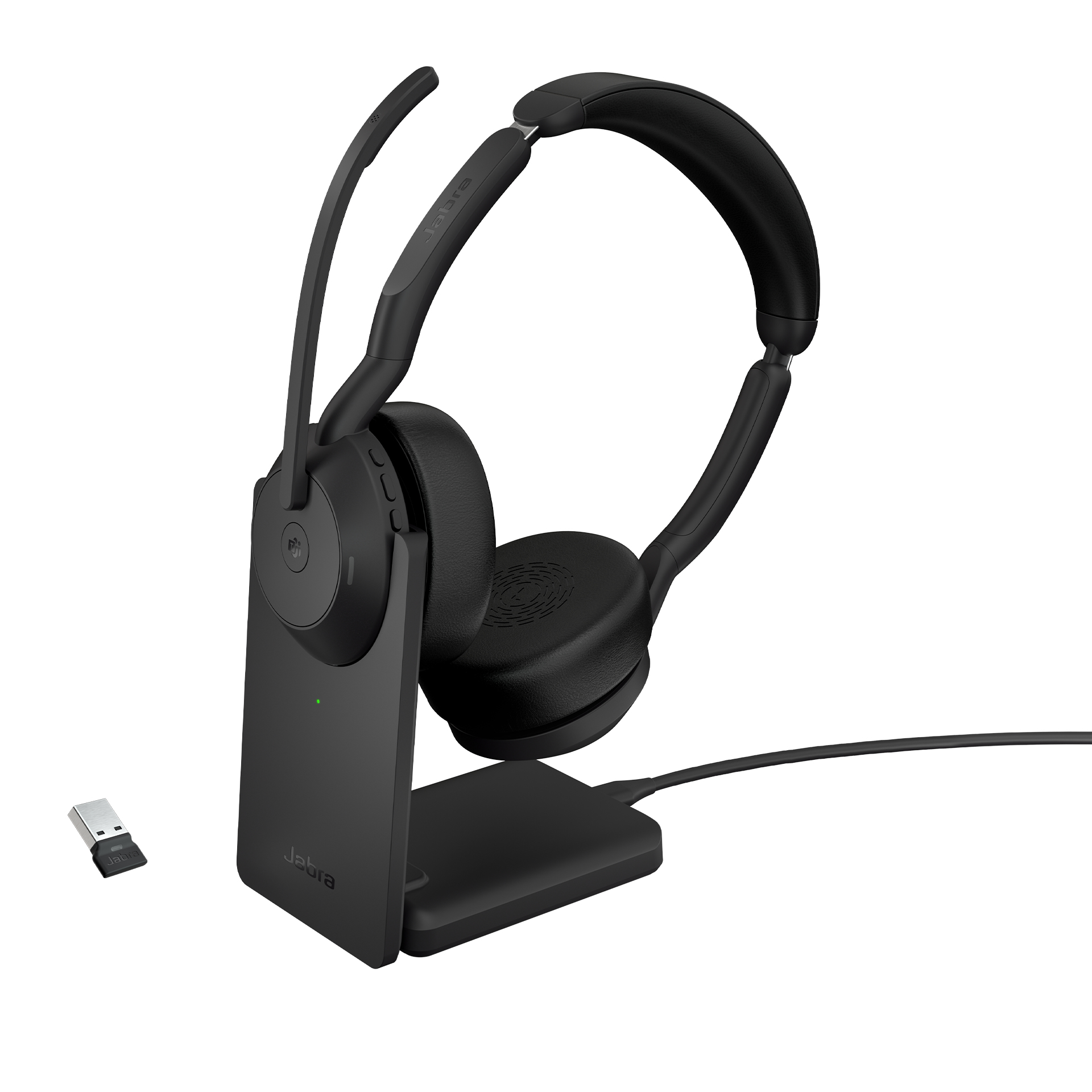 Jabra Evolve2 55 Wireless Stereo Headset with Stand 25599-999-989