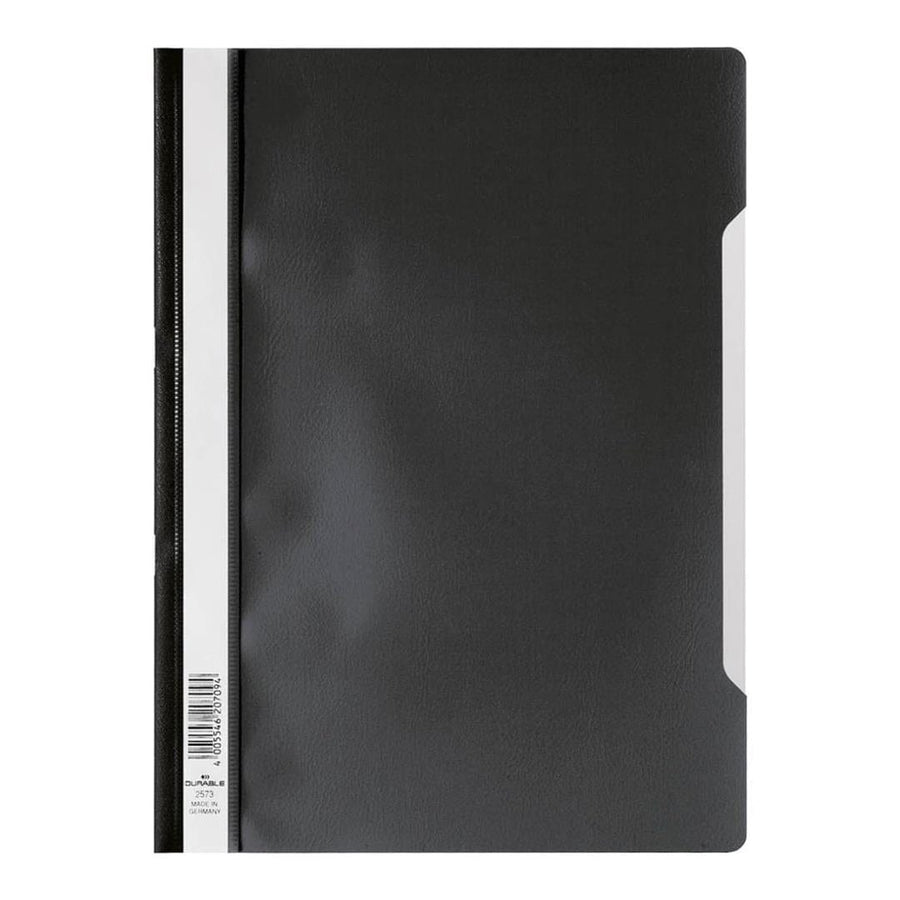 Durable Clear View A4 Project Folder Document File 50-pack Black 257301