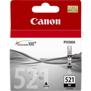 Canon CLI-521 Black Printer Ink Cartridge Original 2933B001 Single-pack