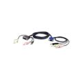 ATEN 2L-7DX3U USB VGA to DVI-A KVM Cable with Audio 3m
