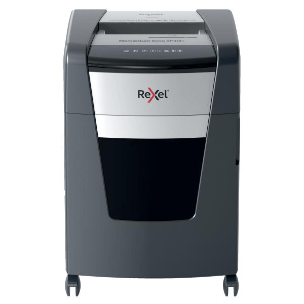 Rexel Momentum Extra XP418+ Jam Free Cross Cut Paper P4 Shredder 301062