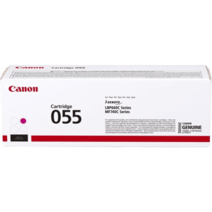 Canon 055 Magenta Toner Cartridge 2,100 Pages Original 3014C002 Single-pack
