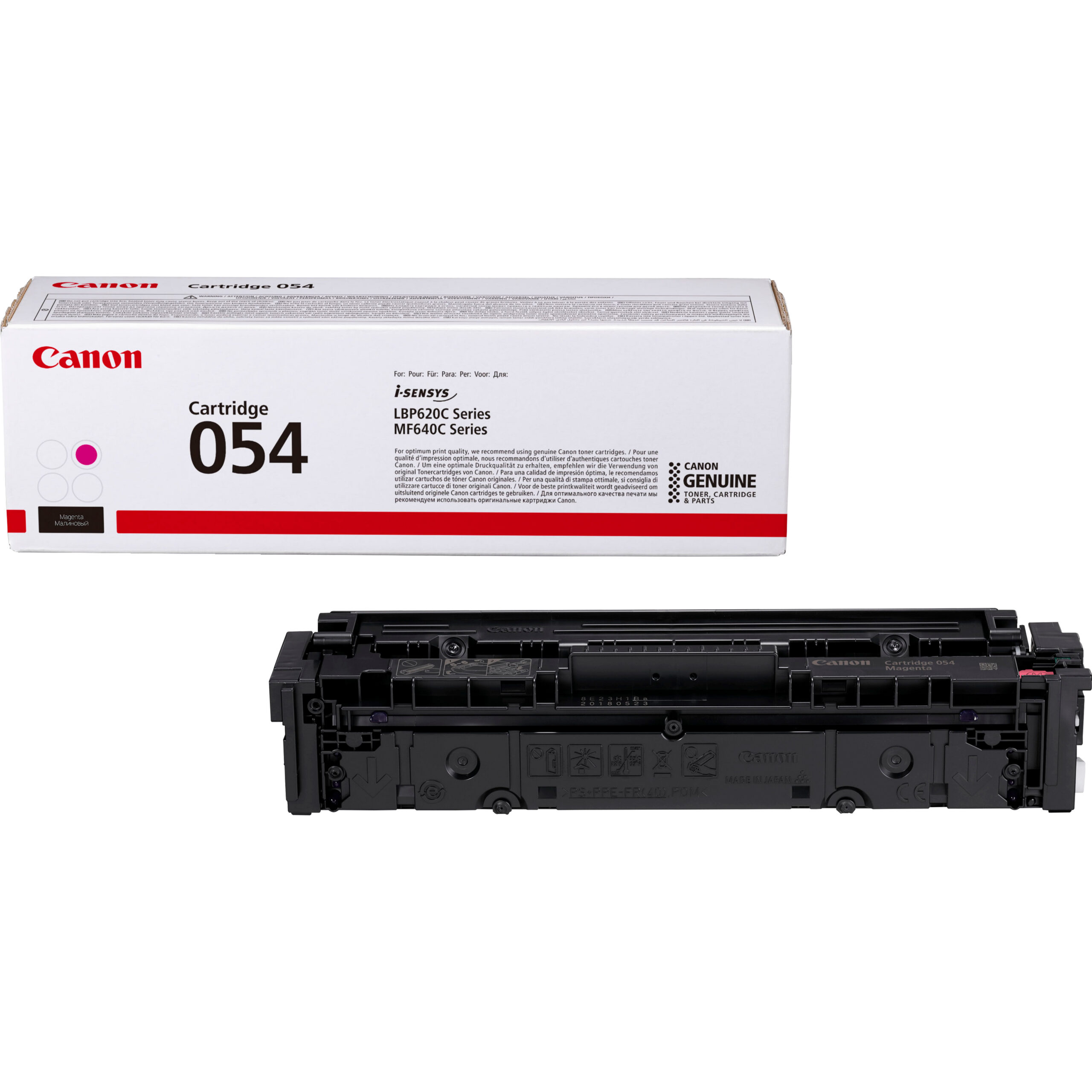 Canon 054 Magenta Toner Cartridge 1,200 Pages Original 3022C002 Single-pack