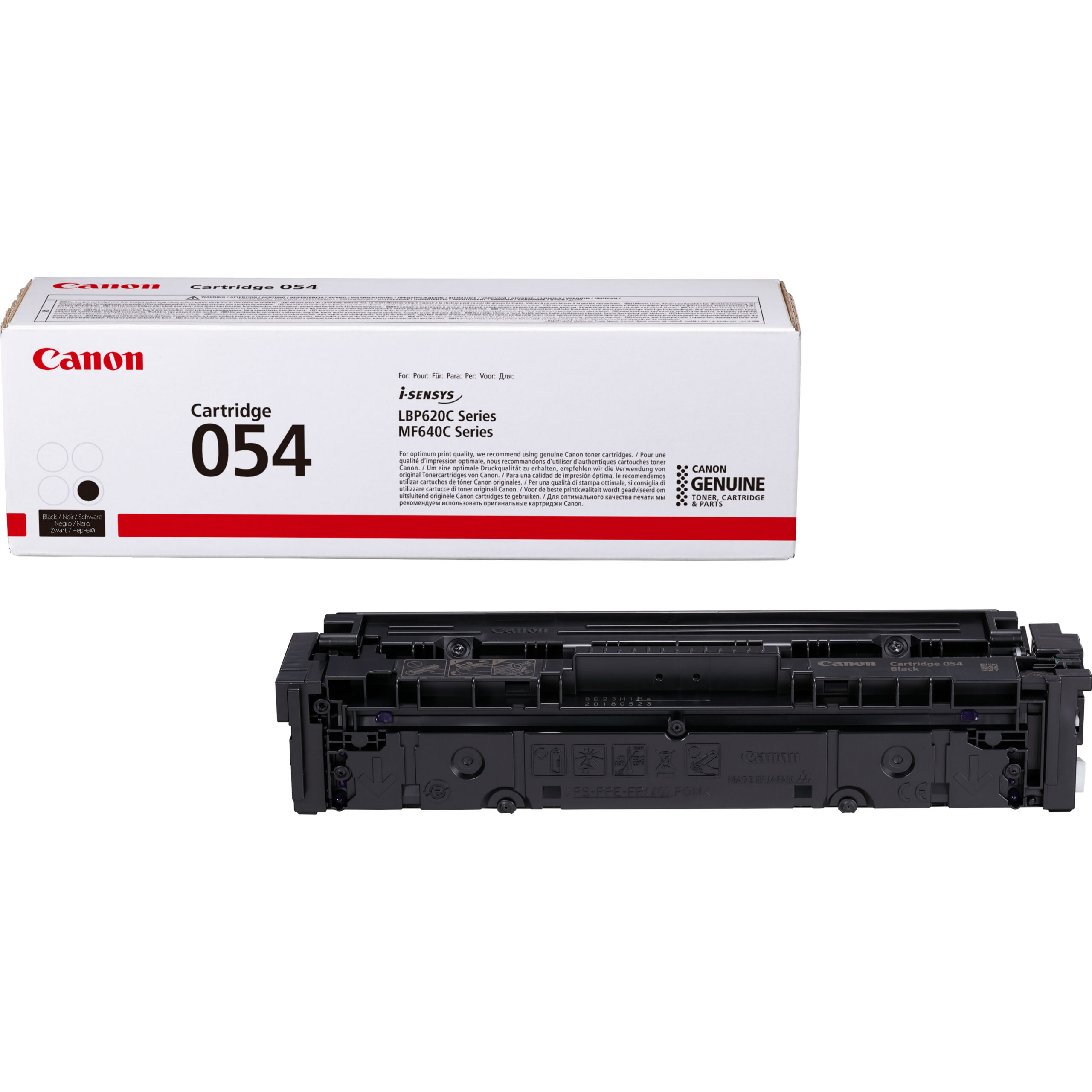 Canon 054 Black Toner Cartridge 1,500 Pages Original 3024C002 Single-pack