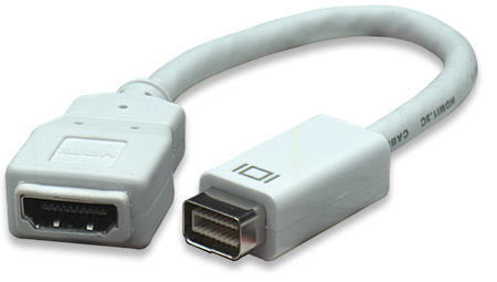 Manhattan Video Cable Adapter Mini-DVI HDMI White 308502