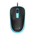 Genius DX-123 USB Wired Optical Mouse Black and Blue 31010033401
