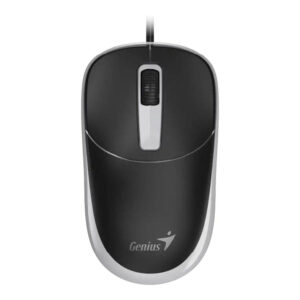 Genius DX-123 USB Wired Optical Mouse Black and Grey 31010033403