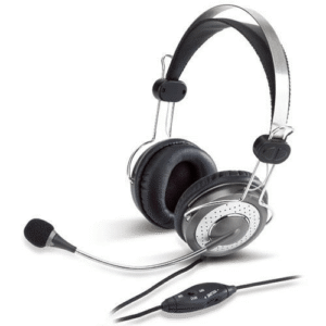 Genius HS-04SU Wired Headset with Noise Cancelling Mic Silver 31710045100