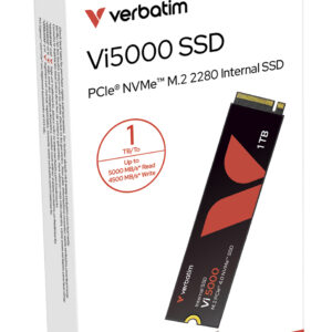 Verbatim Vi5000 1TB M.2 2280 PCIe Gen 4x4 NVMe Internal SSD 31826