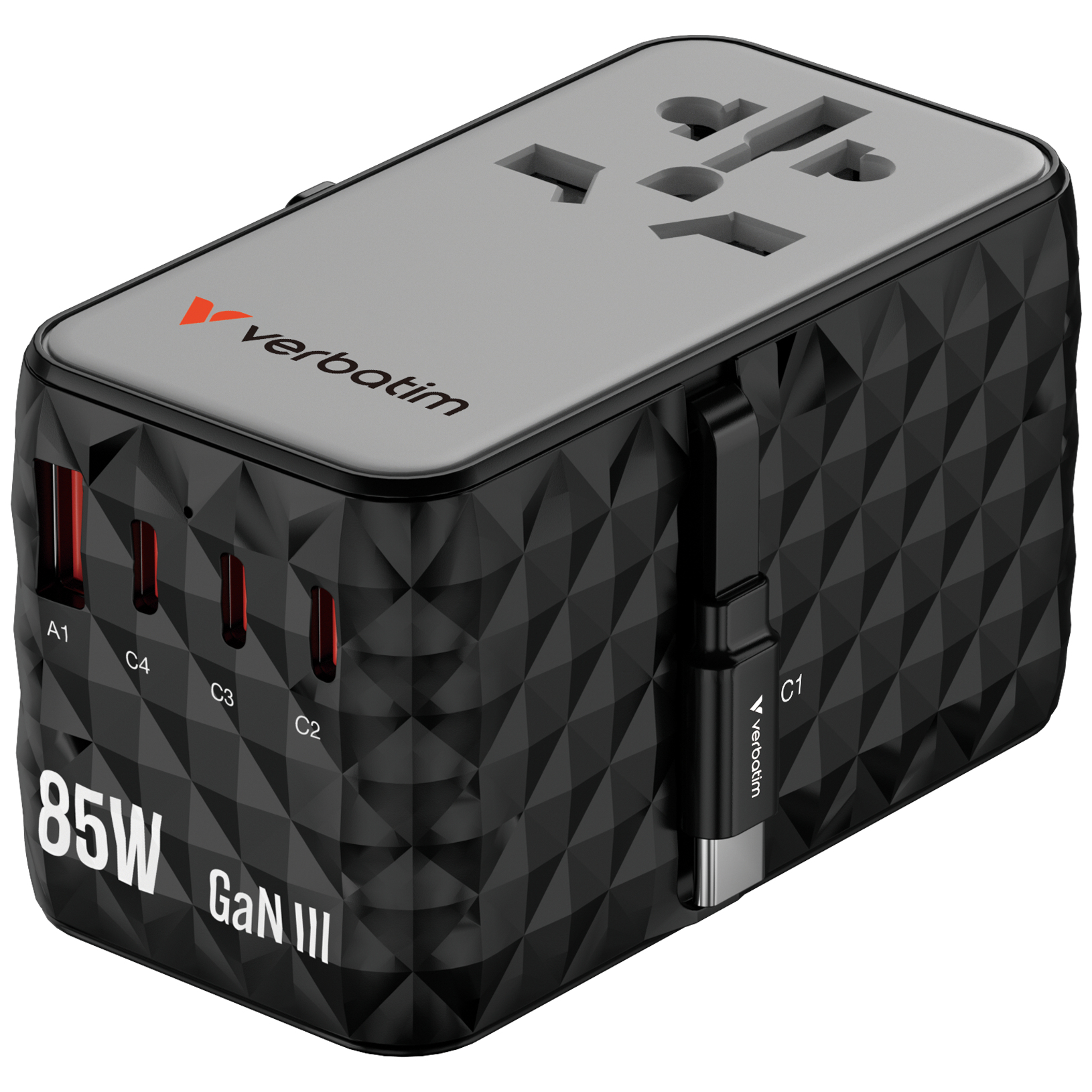 Verbatim Charge and Travel 85W Diamond Travel Adapter 32127