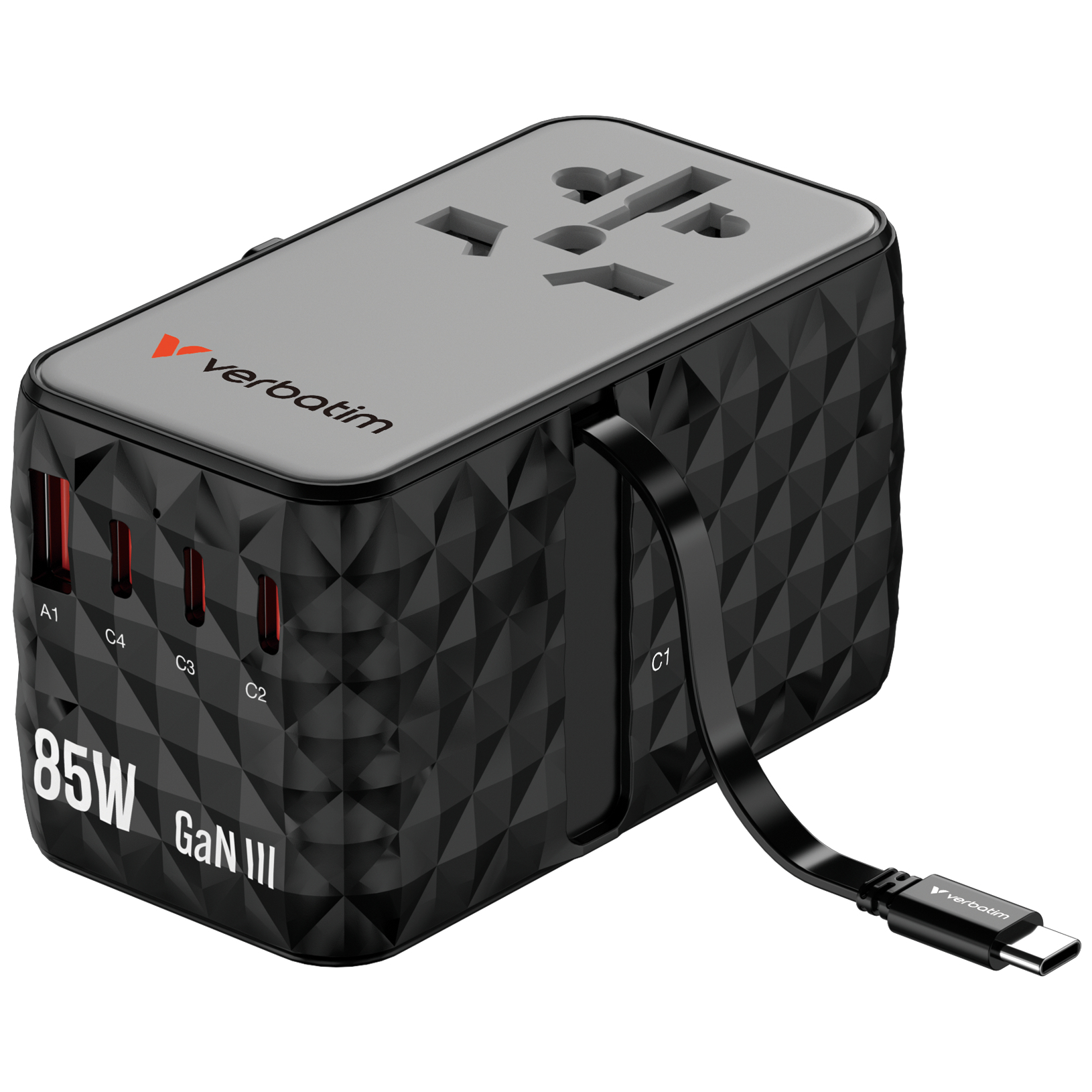 Verbatim Charge and Travel 85W Diamond Travel Adapter 32127 - Image 2