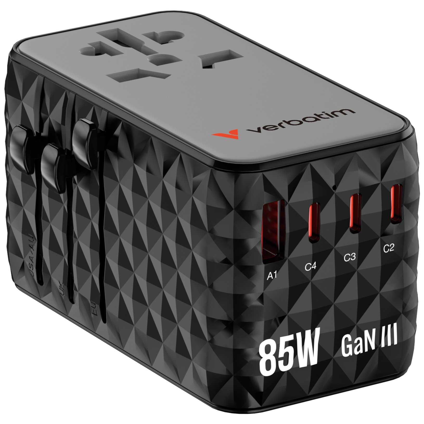 Verbatim Charge and Travel 85W Diamond Travel Adapter 32127 - Image 3