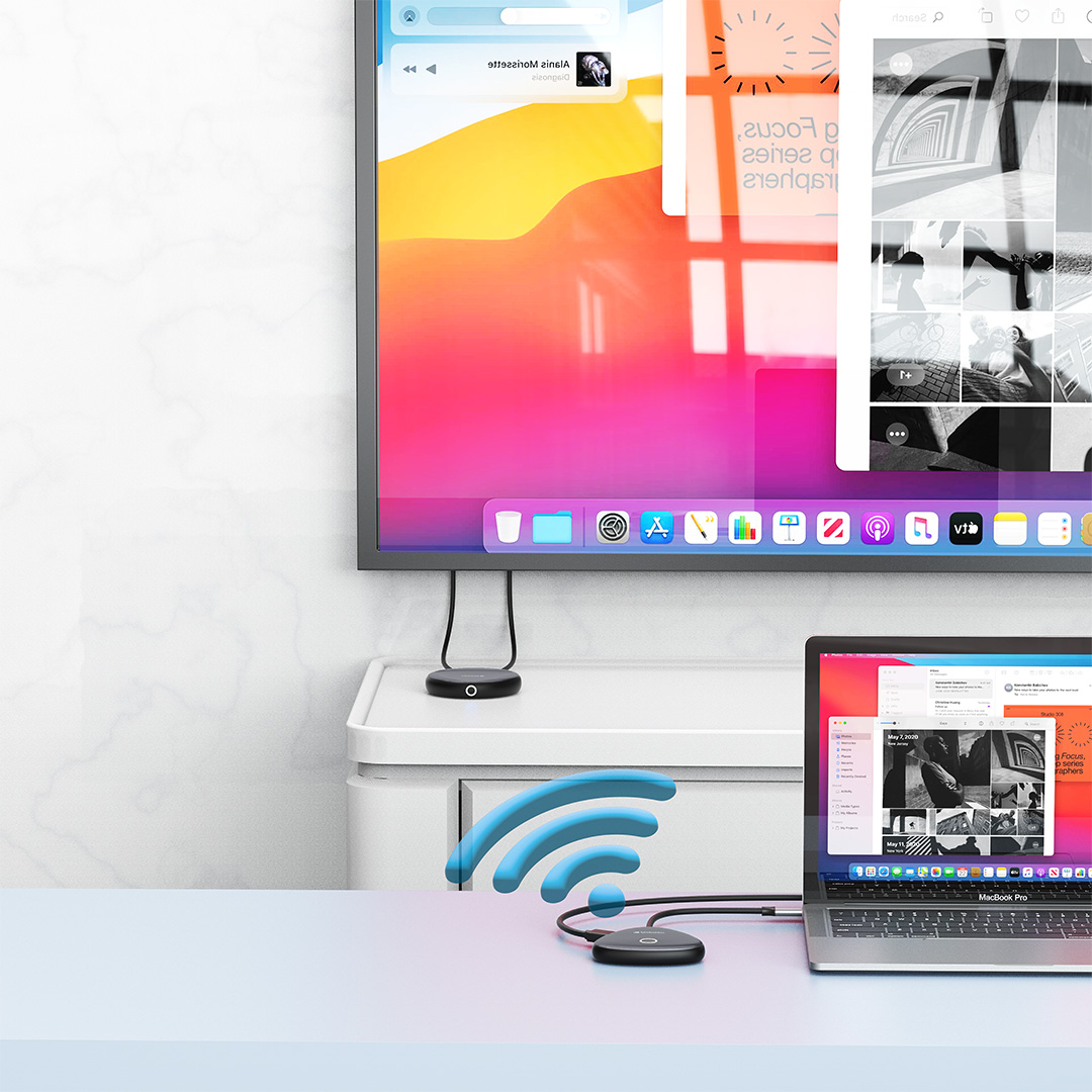 Verbatim WDA-02 Share My Screen 4K USB-C Wireless Display Adapter 32147 - Image 3