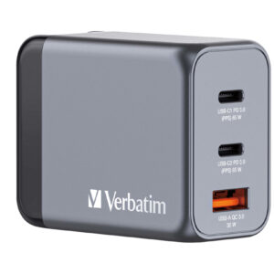 Verbatim 65W 3-in-1 GaN Wall Charger 32201