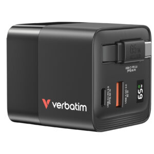 Verbatim 65W 2-port GaN Charger 32217