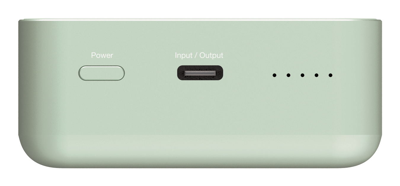 Verbatim Charge n Go Essentials 20000mAh Magnetic Wireless Powerbank Green 32224 - Image 2