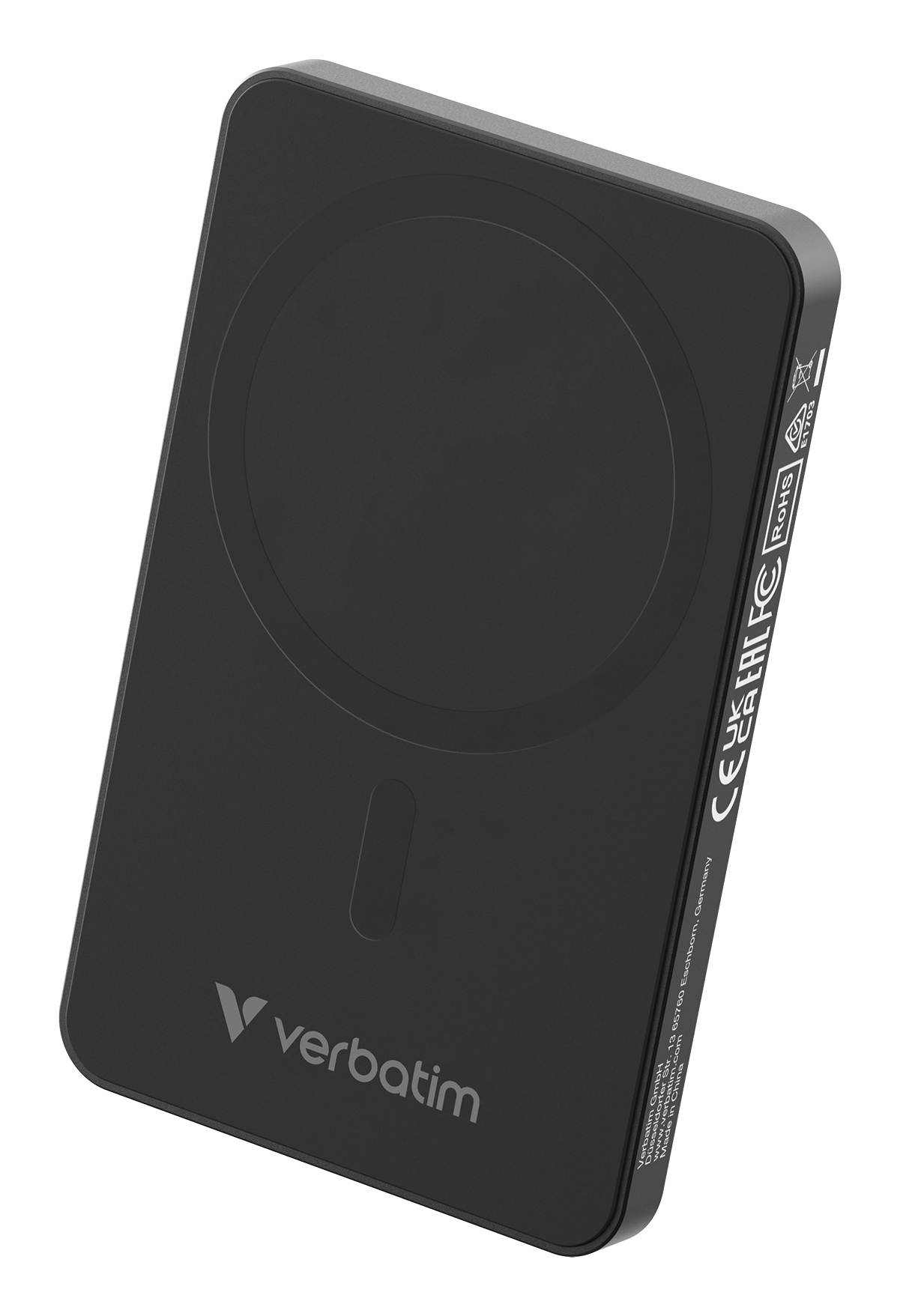 Verbatim Charge n Go Essentials 5000mAh Magnetic Wireless Powerbank Black 32225 - Image 2