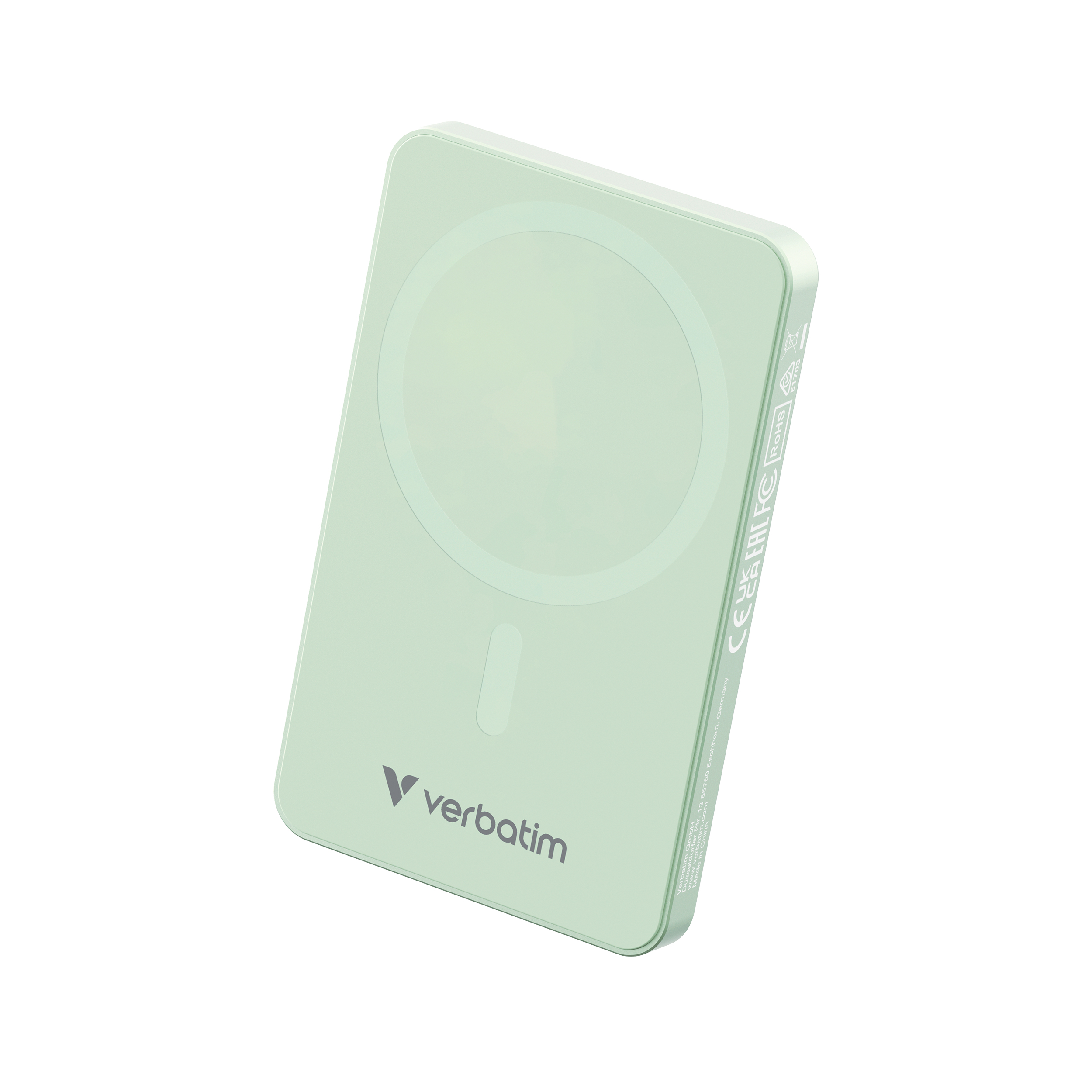 Verbatim Charge n Go Essentials 5000mAh Magnetic Wireless Powerbank Green 32226