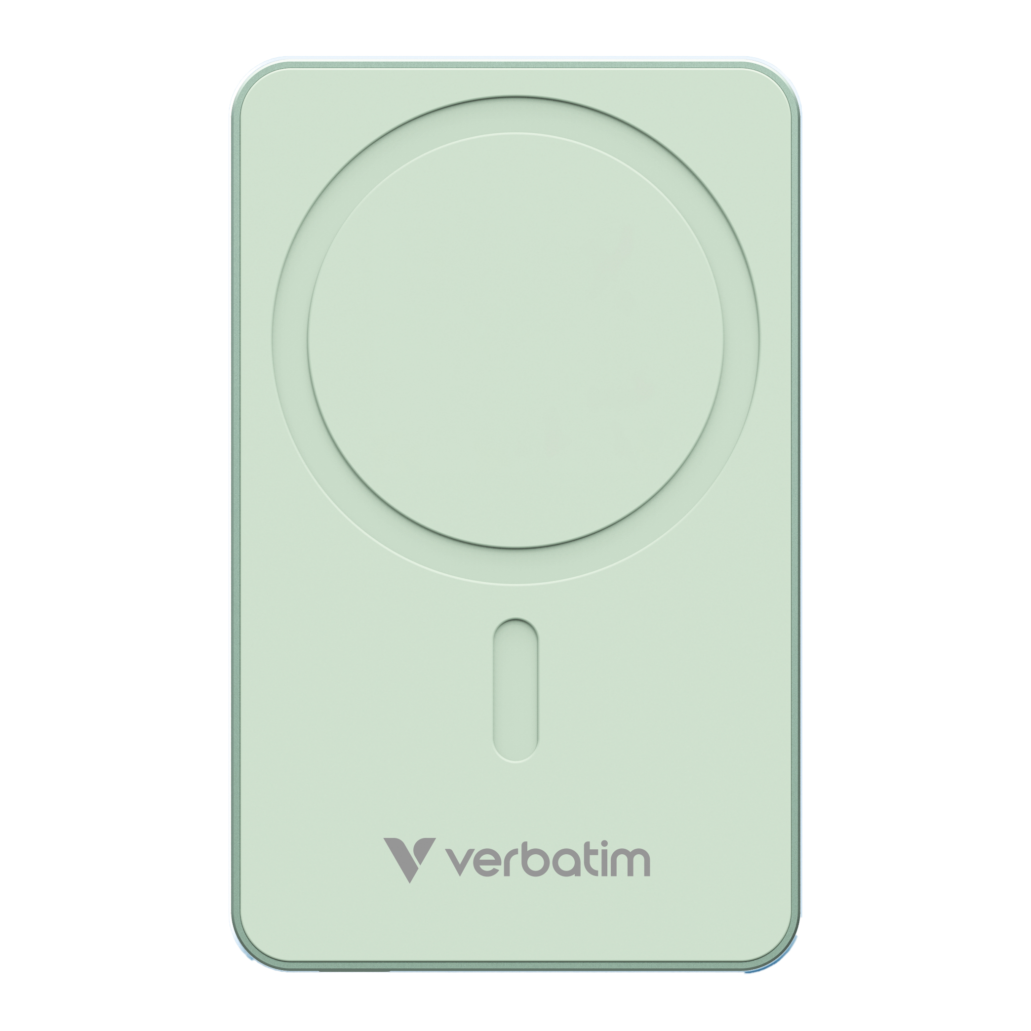 Verbatim Charge n Go Essentials 5000mAh Magnetic Wireless Powerbank Green 32226 - Image 2