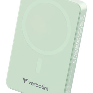 Verbatim Charge n Go Essentials 10000 mAh Magnetic Wireless Powerbank Green 32228
