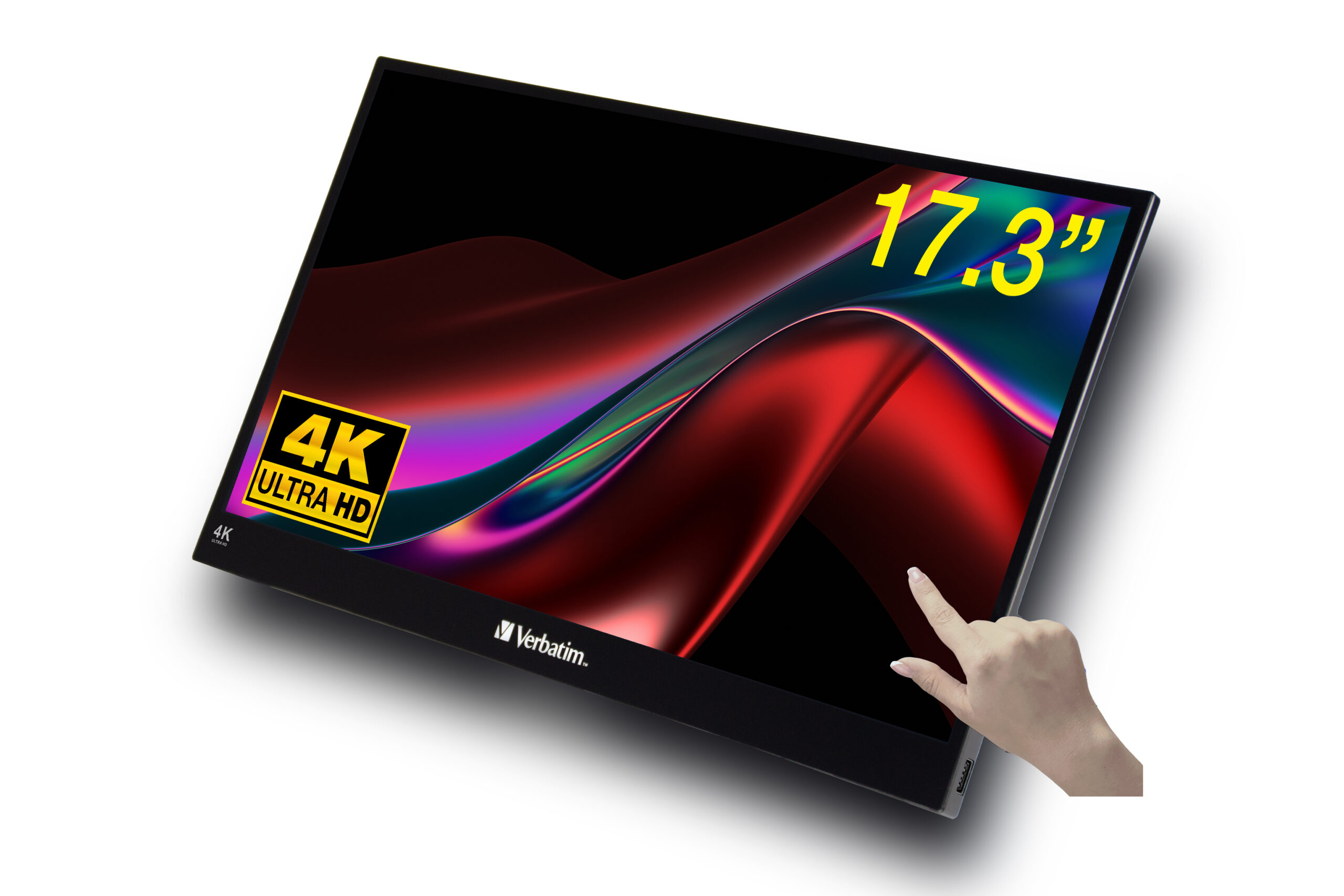 Verbatim 17.3-inch 3840 x 2160p UHD 16:9 60Hz 6ms LCD IPS Portable Monitor 32239